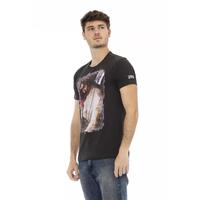 Short Sleeve T-shirt with Round Neck and Front Print S Men thumbnail