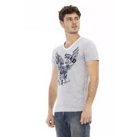 Front Print V-Neck T-shirt L Men thumbnail