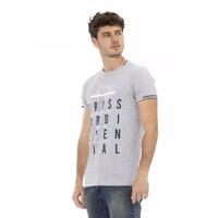 Short Sleeve Round Neck T-shirt with Front Print XL Men thumbnail