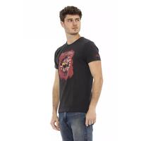 Short Sleeve T-shirt with Round Neck and Front Print L Men thumbnail