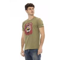 Short Sleeve T-shirt with Round Neck and Front Print L Men thumbnail