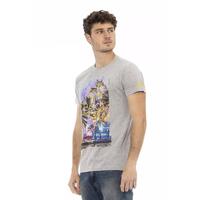 Short Sleeve T-shirt with Round Neck and Front Print M Men thumbnail