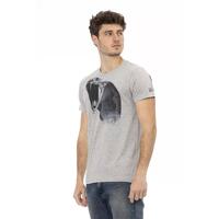 Short Sleeve T-shirt with Round Neck - Front Print M Men thumbnail
