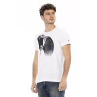Short Sleeve Round Neck T-Shirt with Front Print M Men thumbnail