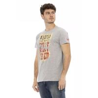 Printed Round Neck Short Sleeve T-shirt L Men thumbnail