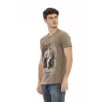 Short Sleeve V-Neck T-Shirt with Front Print 2XL Men thumbnail