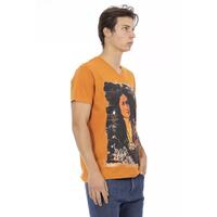 Short Sleeve V-Neck T-Shirt with Front Print 3XL Men thumbnail