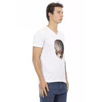 Short Sleeve T-shirt With V-neck. Front Print. M Men thumbnail