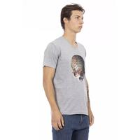 Front Print V-Neck Short Sleeve T-Shirt 2XL Men thumbnail