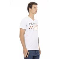 Short Sleeve T-shirt with V-neck and Front Print 2XL Men thumbnail