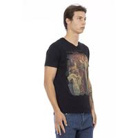 Short Sleeve V-Neck T-Shirt with Front Print 2XL Men thumbnail