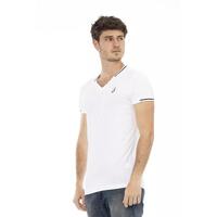 Short Sleeve T-shirt with V-neck and Chest Print L Men thumbnail