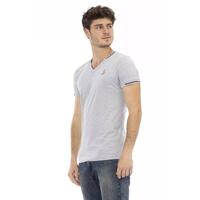Short Sleeve T-shirt with V-neck and Print M Men thumbnail