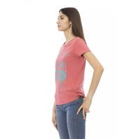 Trussardi Action Women's Pink Cotton Tops & T-Shirt - XL thumbnail