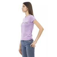 Trussardi Action Women's Purple Cotton Tops & T-Shirt - L thumbnail