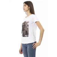 Trussardi Action Women's White Cotton Tops & T-Shirt - XS thumbnail