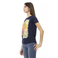 Trussardi Action Women's Blue Cotton Tops & T-Shirt - S thumbnail