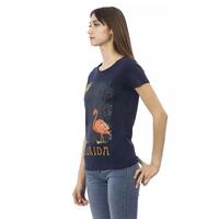 Trussardi Action Women's Blue Cotton Tops & T-Shirt - XS thumbnail