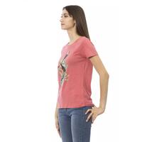 Trussardi Action Women's Pink Cotton Tops & T-Shirt - S thumbnail