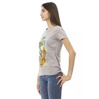 Trussardi Action Women's Gray Cotton Tops & T-Shirt - L thumbnail