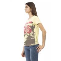 Trussardi Action Women's Yellow Cotton Tops & T-Shirt - XS thumbnail