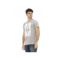 Trussardi Action Men's Elevate Casual Chic with Sleek Gray Tee - L thumbnail
