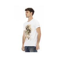Trussardi Action Men's Elegant White Tee with Signature Print - XL thumbnail
