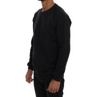 Cotton Crewneck Pullover Sweater with Logo Details S Men thumbnail