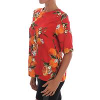 Crystal Embellished Blossom Print Blouse 38 IT Women thumbnail
