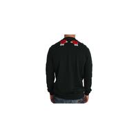 Dolce & Gabbana Green Cotton Crystal Heart Roses Embroidered Pullover Sweater 48 IT Men thumbnail