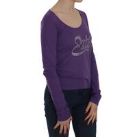 Crystal Embellished U-neck Long Sleeve Blouse 42 IT Women thumbnail