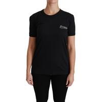 Crewneck Short Sleeve T-shirt with Blue Amore Patch 42 IT Women thumbnail