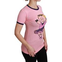 Year of the Pig 2019 Crewneck Short Sleeve T-shirt by Dolce & Gabbana 38 IT Women thumbnail