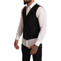 Dolce & Gabbana Black Dress Vest with Logo Details 50 IT Men thumbnail
