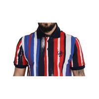 100% Authentic Dolce & Gabbana Striped Polo T-Shirt 48 IT Men thumbnail