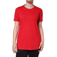 Dolce & Gabbana Women's Red Cotton Crew Neck Short Sleeve Tee T-shirt - 46 IT thumbnail