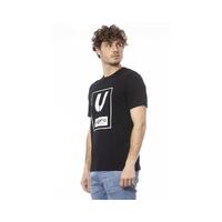 Ungaro Sport Men's Sleek Black Cotton Crew Neck Tee - L thumbnail