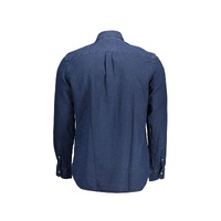 US POLO ASSN Men's Blue Cotton Shirt - 2XL thumbnail