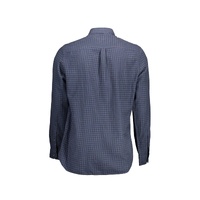 US POLO ASSN Men's Blue Cotton Shirt - XL thumbnail