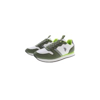 US POLO ASSN Men's Green Polyester Sneaker - 44 EU thumbnail