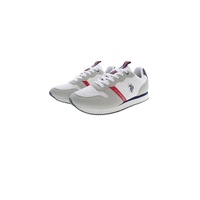 US POLO ASSN Men's White Polyester Sneaker - 46 EU thumbnail