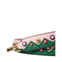 Dolce & Gabbana Women's Pink Leather Handbag Accessory Shoulder Strap - One Size thumbnail