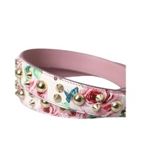Dolce & Gabbana Women's Pink Floral Handbag Accessory Shoulder Strap - One Size thumbnail