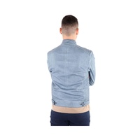 Yes Zee Men's Light Blue Polyethylene Jacket - 2XL thumbnail