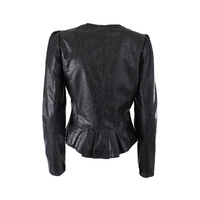 Yes Zee Women's Black Polyethylene Jackets & Coat - M thumbnail