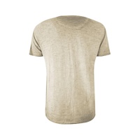 Yes Zee Men's Beige Cotton T-Shirt - XL thumbnail
