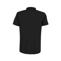 Yes Zee Men's Black Cotton Polo Shirt - 2XL thumbnail