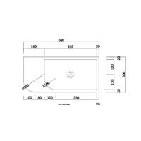 New Concrete Cement Wash Basin Counter Top Matte Teal Wall Hung Basin thumbnail