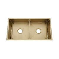 2023 Burnished Brass Gold stainless steel 304 double bowl kitchen sink thumbnail