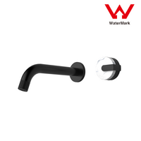 2021 New Marble Stone handle matte black wall taps 1/4 turn matte black pattern thumbnail